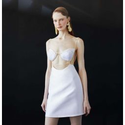 Venus Double Bra Dress - Blanc