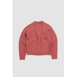 Cable Knit Sweater - Rose