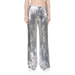 Sequin Robo Pants - Satellite Silver