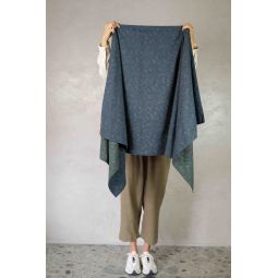 Wool Stole - Teal/Navy