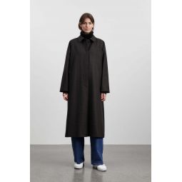 Mary Coat - Black Brown Check
