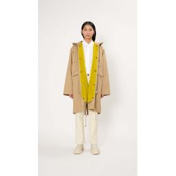 Creed Hooded Parka - Woven Dune/Mustard