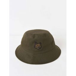Fox Head Patch Bucket Hat - Khaki
