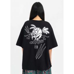 Short Sleeve Wide Tee Collab With Dc Shoes Anarchy - Black