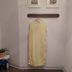 Side Corded Dress - Lemon