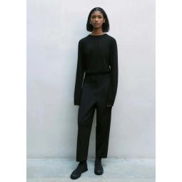 Tailoring Crossed Pants - Black