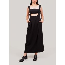 Tailored Cut-Out Dress - Black