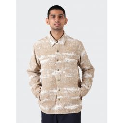 Woody Quilted Shirt Jacket JAC12 - Sand Jacquard