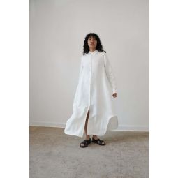 Mandu Long Sleeve Dress - White