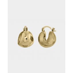 Bubble Hinge Hoop Earrings - Gold
