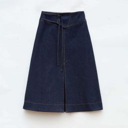 Boone Organic Cotton Denim Skirt - Indigo