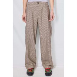 Houndstooth Suiting Full Pant - Neutrals