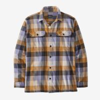 Long-Sleeved Organic Cotton Midweight Fjord Flannel Shirt - Guides/Dried Mango