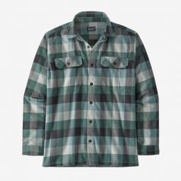 Long-Sleeved Organic Cotton Midweight Fjord Flannel Shirt - Guides/Nouveau Green