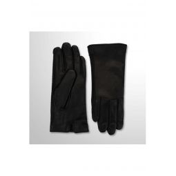 Leather Gloves in Jet Black