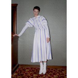 Eloise Dress - Blue Striped