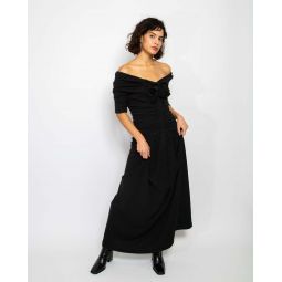 Adelena Knitted Dress - Black