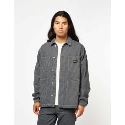 Unlined Coverall Jacket - Black Overdye Hickory