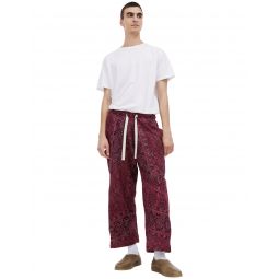 paneled trousers - Red