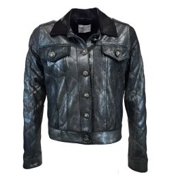 Quilted Leather Jacket - Black Antique