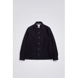 Carsten LS Org. Flannel Shirt - Dark Navy