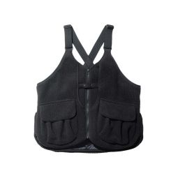 Thermal Boa Fleece Vest - Black