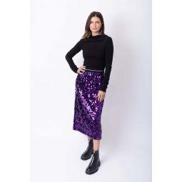 Sequin Skirt - Purple