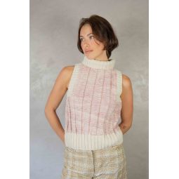 UntitledCo Devi Vest - Off white/Pink