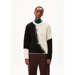Miyaar Bicolor Sweater - Black/Oatmilk