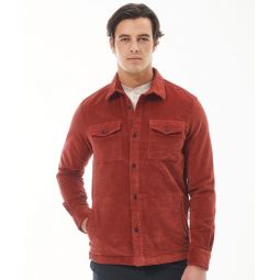 Cord Shirt Jacket - Russet Brown