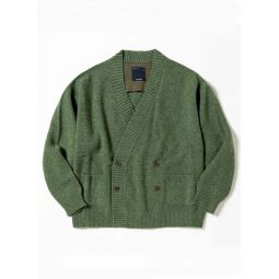 Double Front Cardigan - Foliage Green