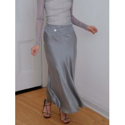 Long bias skirt - Grey