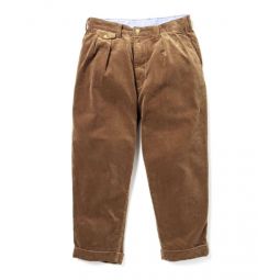 2-pleat Corduroy Trousers - Golden Brown