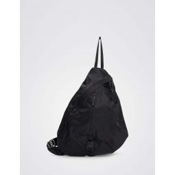 Recycled Nylon Twill Tri-Point Bag - Black