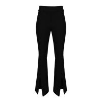 Maeve Front Slit Trousers - black
