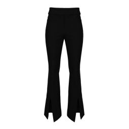 Maeve Front Slit Trousers - black