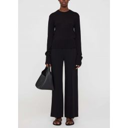 Clean wide trousers - Black