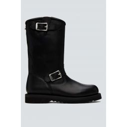 Leather Corral Boot - Black