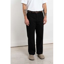 Wide Fit French Army Trouser - Black