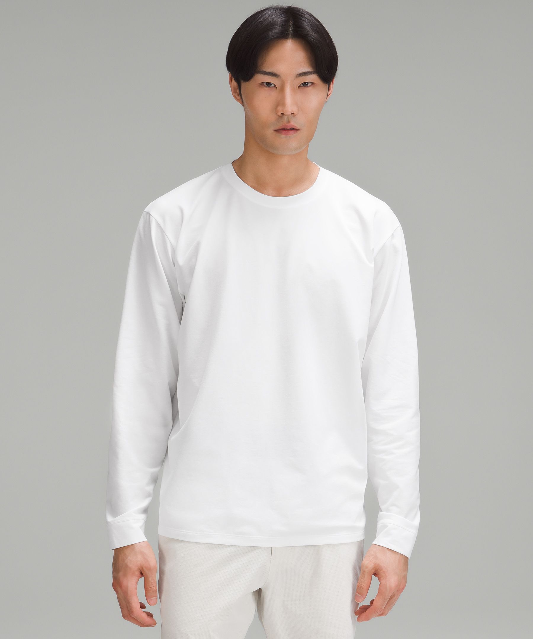 Pique Oversized Long-Sleeve Shirt