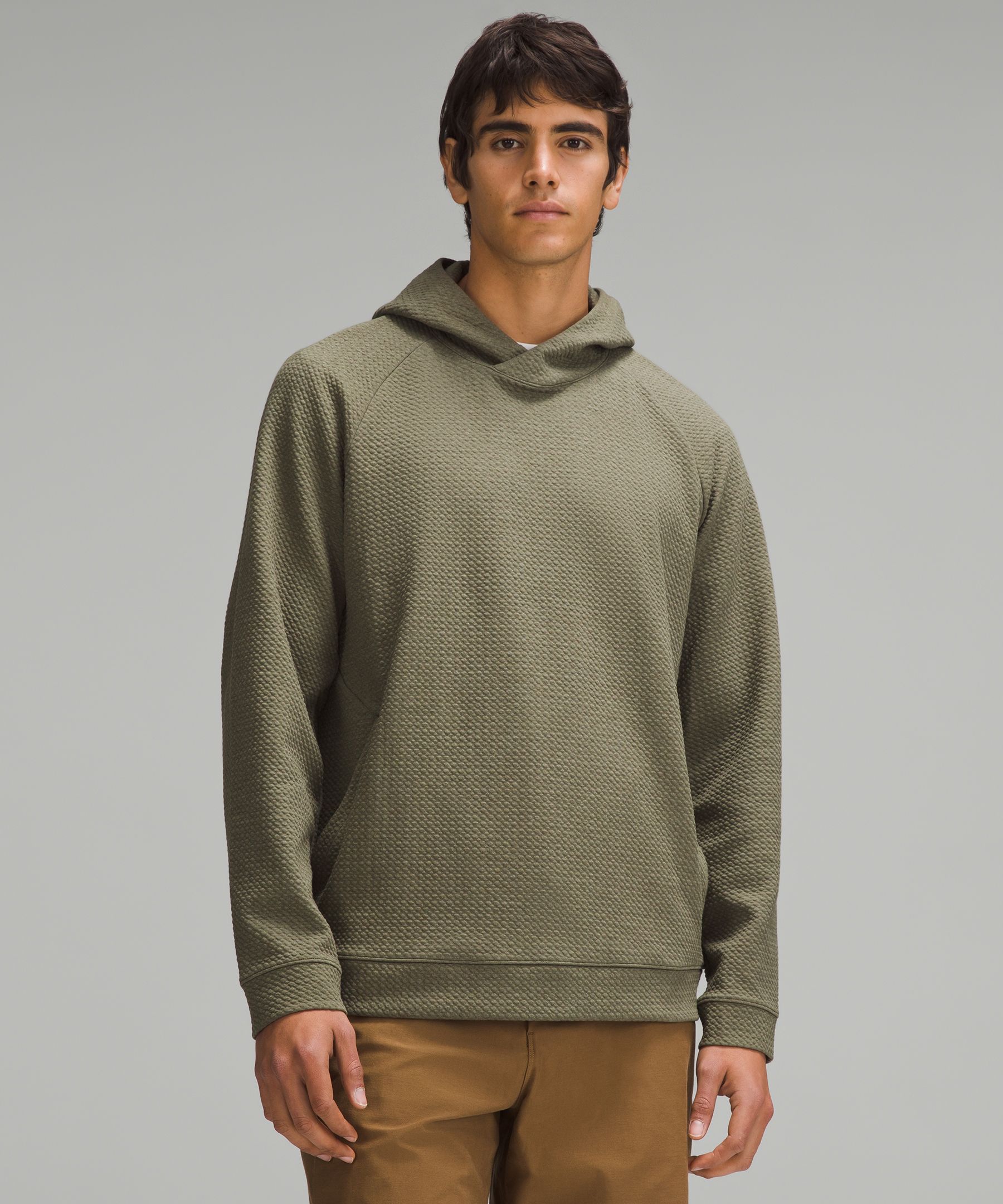 Textured Double-Knit Cotton Hoodie