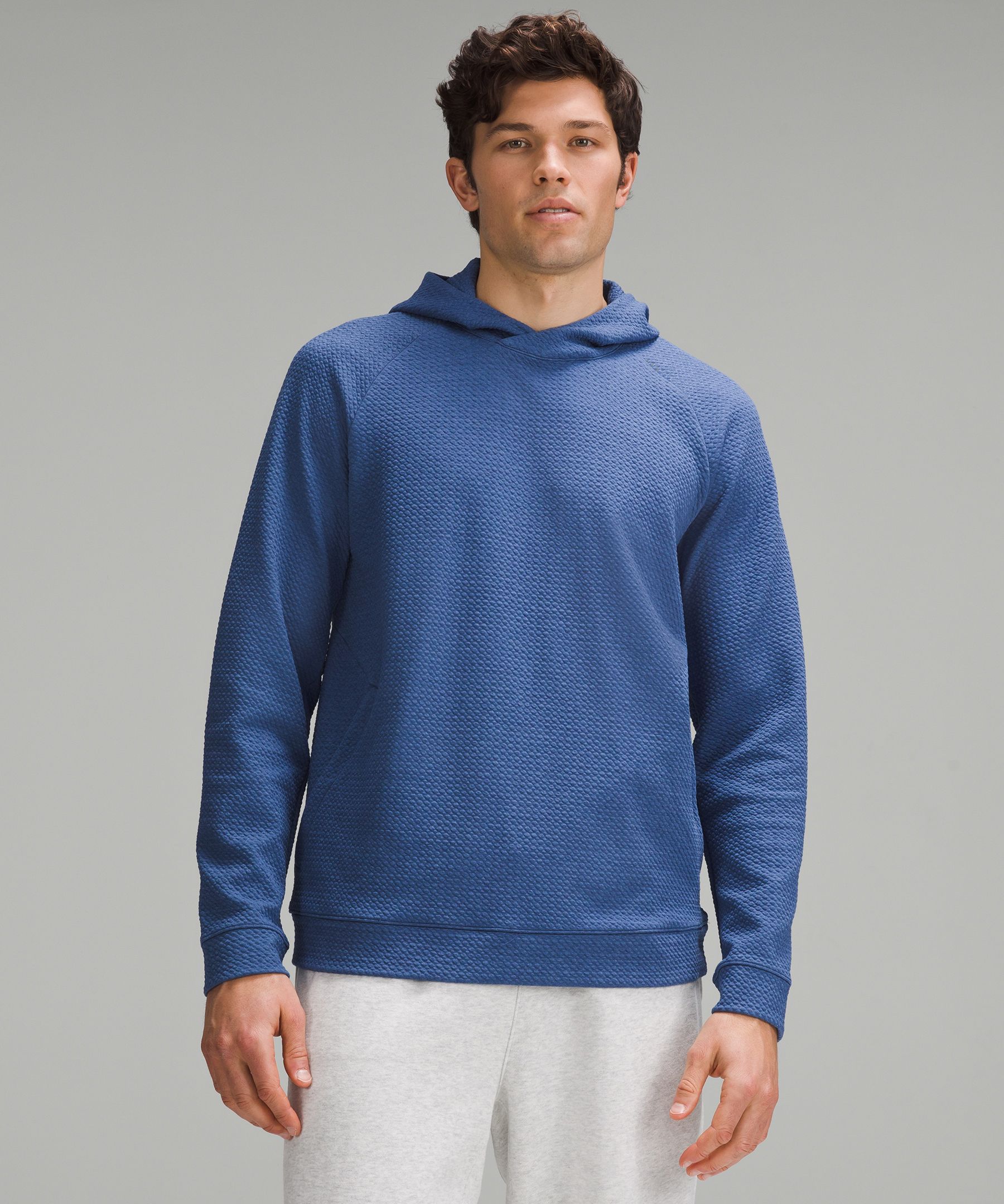 Textured Double-Knit Cotton Hoodie