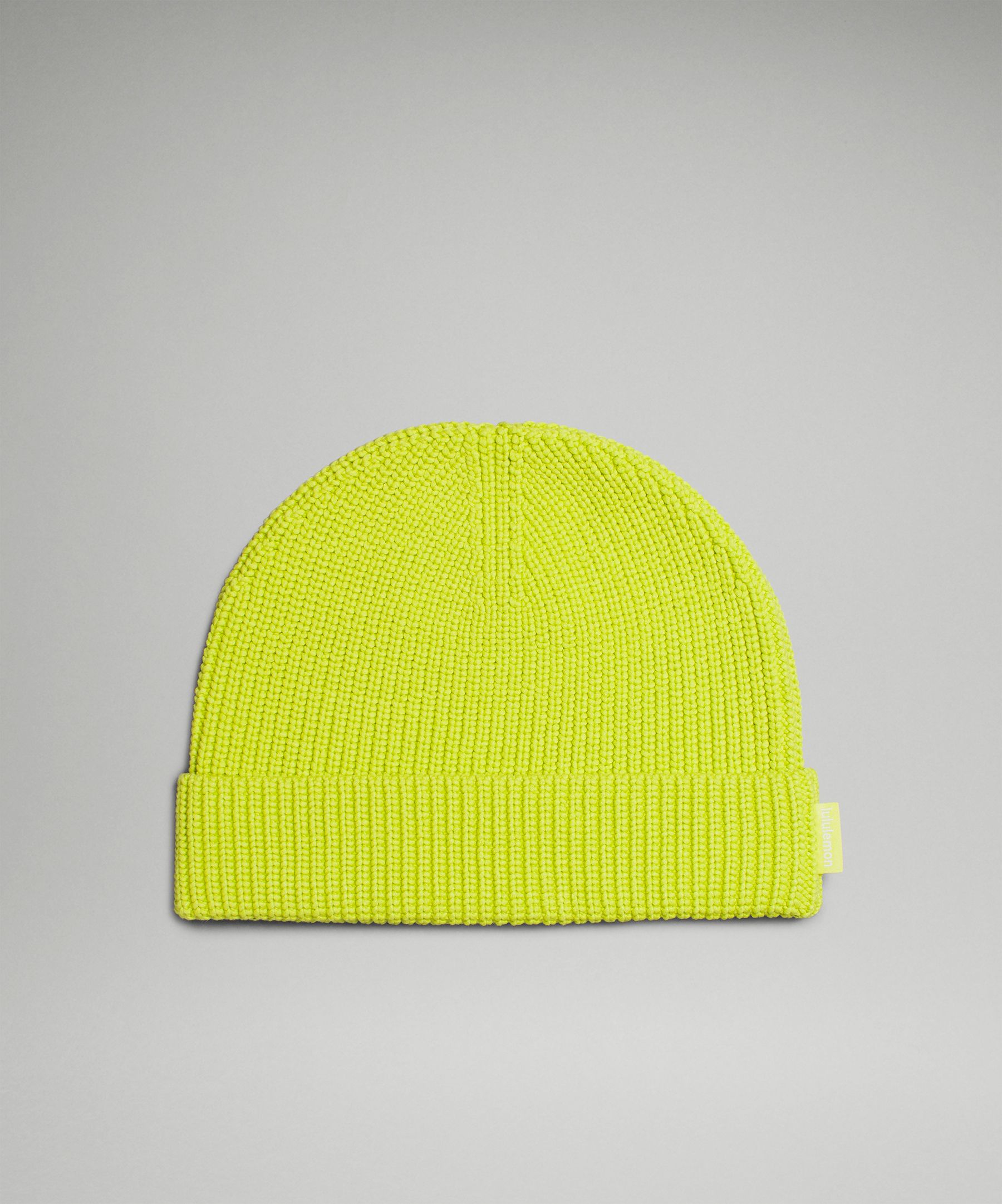 Close-Fit Cotton-Blend Ribbed Beanie