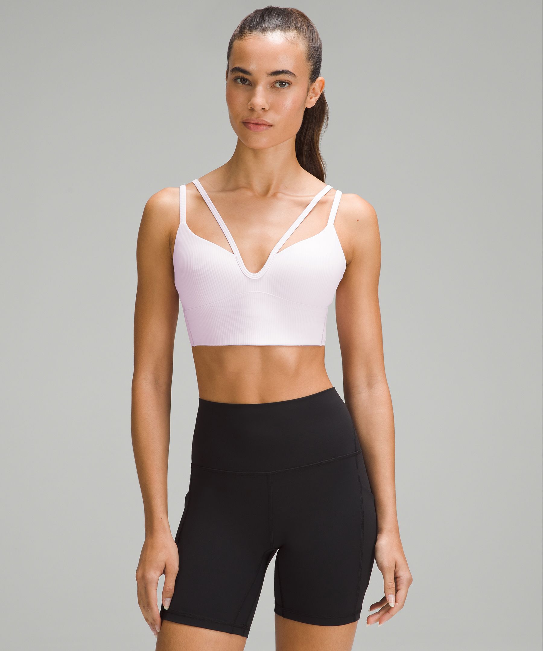 Like a Cloud Strappy Longline Ribbed Bra *Light Support, B/C Cup