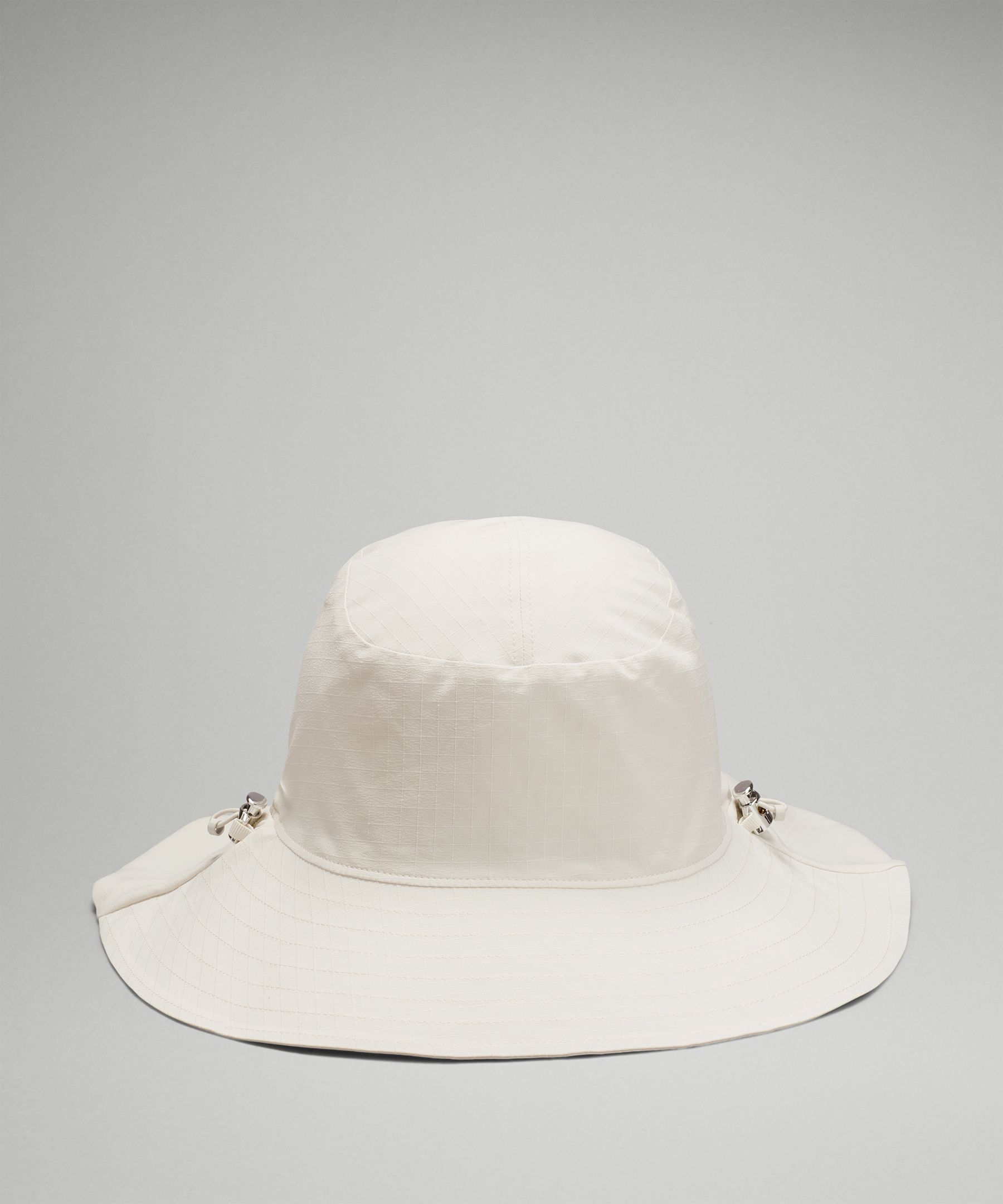 Womens Cinchable Wide Brim Bucket Hat