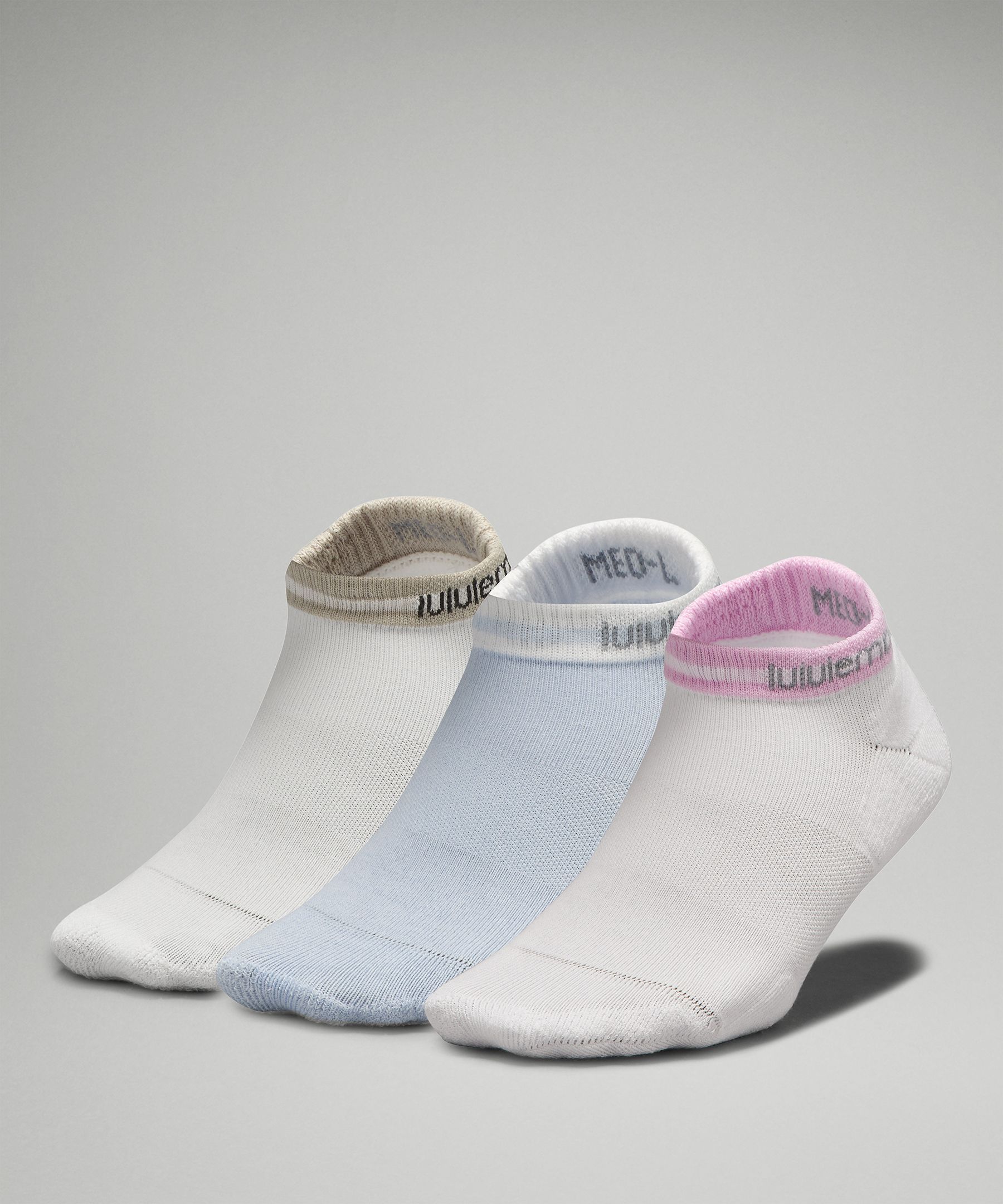 Womens Daily Stride Comfort Low-Ankle Socks Stripe *3 Pack