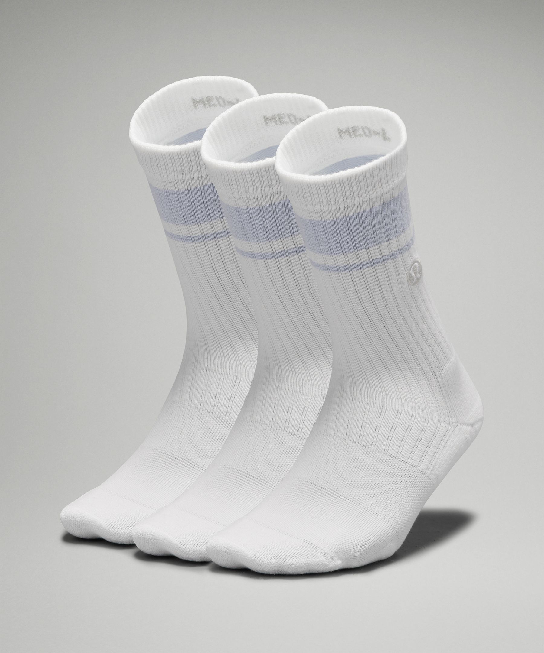 Womens Daily Stride Ribbed Comfort Crew Socks *3 Pack