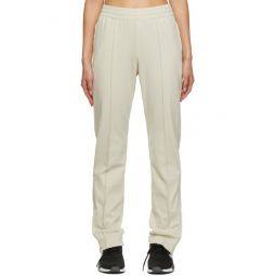 Beige Classic Slim Fitted Lounge Pants 212138F086015