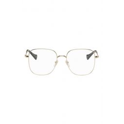 Gold Square Glasses 222451F004004
