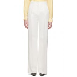 White Brusson Trousers 231118F087025